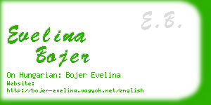 evelina bojer business card